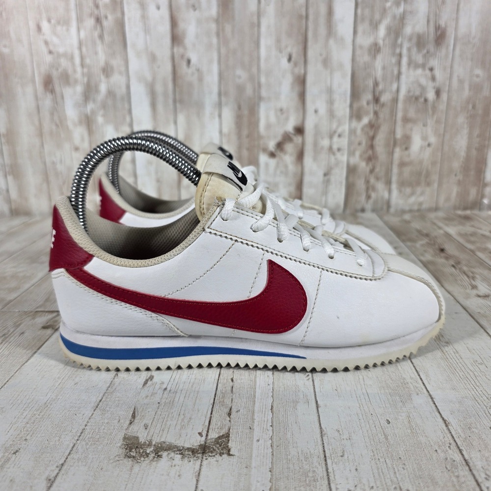 Nike Cortez Basic SL GS‎ White Varsity Red Blue Sneakers 904764-103 Womens 6.5